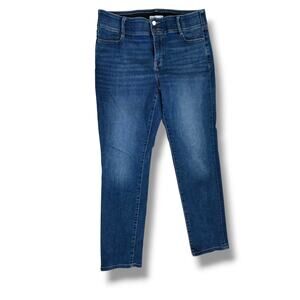 Nine West Women’s Plus Size High Rise Straight Jeans Blue Denim Size 16